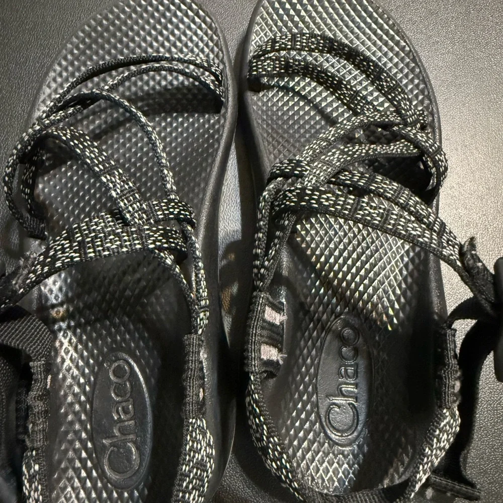 Chaco Kids Black and Gray Strappy Sandals